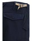 Burberry Deep Blue Cargo Workwear Pants