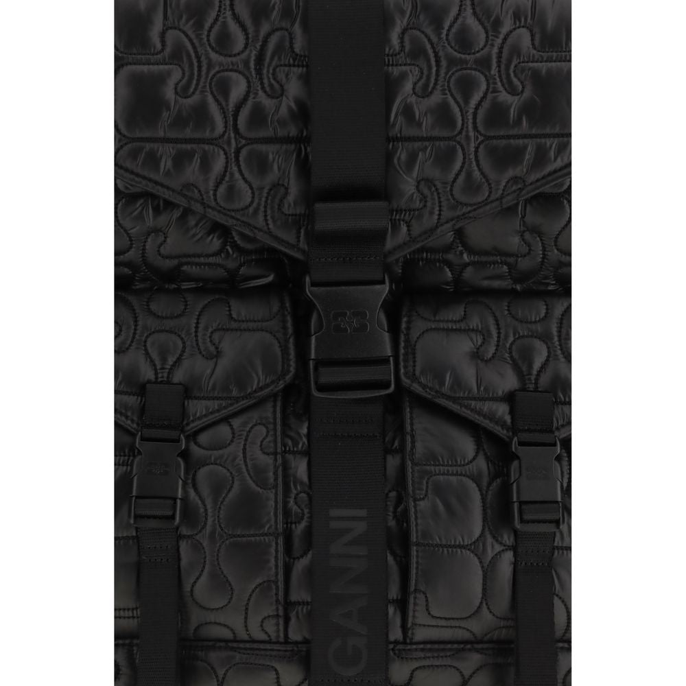 Ganni Quilted Backpack - Black – Runway Door