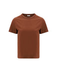 Brunello Cucinelli Rust Cotton T-Shirt