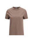 Brunello Cucinelli Brown Cotton T-Shirt