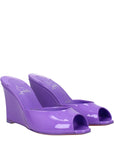 Christian Louboutin Me Dolly Zeppa Wedge Mule Sandals - Violet