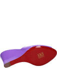 Christian Louboutin Me Dolly Zeppa Wedge Mule Sandals - Violet