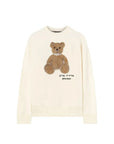Palm Angels Teddy Bear Sweatshirt - Porcelain White