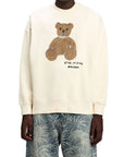 Palm Angels Teddy Bear Sweatshirt - Porcelain White