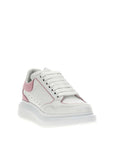 Alexander McQueen Pink & White Leather Chunky Sneakers