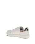 Burberry Leather Low Top Sneakers - White