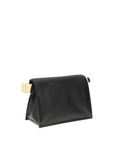 Jacquemus Rond Carré Black Leather Clutch Bag