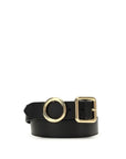 Jacquemus Regalo Black Leather Regular Belt