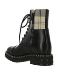 See By Chloé Checkered Lace-Up Ankle Boots