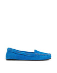 The Row Suede Leather Moccasin - Blue