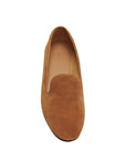 The Row Suede Leather Slip-On Loafers - Caramel