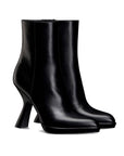 Dior Black Leather Heel Ankle Boots