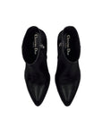 Dior Black Leather Heel Ankle Boots
