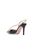 Gianvito Rossi Leather Slingback Heels - Black
