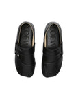 Loewe Leather Slip-On Sneakers - Black