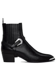 Celine Leather Heeled Chelsea Boots - Black