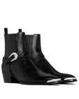 Celine Leather Heeled Chelsea Boots - Black