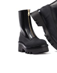 Chloé Black Leather Ankle Boots