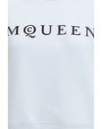 Alexander McQueen Light Blue Cotton Sweatshirt