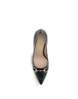 Gucci Horsebit Black Leather Heeled Pumps