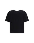 Alexander McQueen Logo Black Cotton T-Shirt