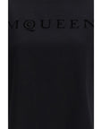 Alexander McQueen Logo Black Cotton T-Shirt
