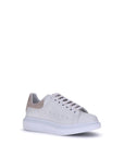 Alexander McQueen Beige & White Leather Platform Sneakers