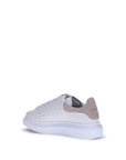Alexander McQueen Beige & White Leather Platform Sneakers
