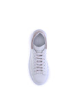 Alexander McQueen Beige & White Leather Platform Sneakers