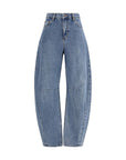 Self-Portrait Barrel Leg Fit Relaxed Fit Jeans