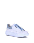 Alexander McQueen Light Blue Leather Platform Sneakers