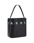 Marni Leather Museo Hobo Bag - Black