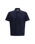 Burberry Blue Wool Polo Shirt