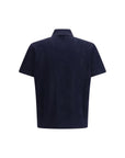 Burberry Blue Wool Polo Shirt