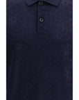 Burberry Blue Wool Polo Shirt