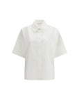 Givenchy Poplin White Cotton Short Sleeve Shirt