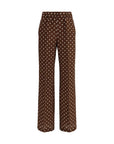 P.A.R.O.S.H. Polka Dot Silk Wide Leg Pants
