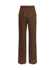 P.A.R.O.S.H. Polka Dot Silk Wide Leg Pants
