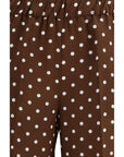 P.A.R.O.S.H. Polka Dot Silk Wide Leg Pants