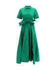 P.A.R.O.S.H. Chemisier Midi Dress - Green