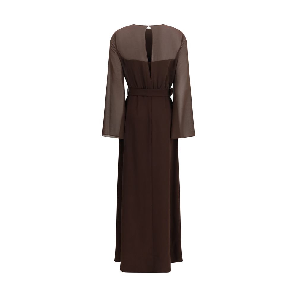 P.A.R.O.S.H. Cady Chiffon Midi Dress