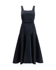 P.A.R.O.S.H. A-Line Midi Dress - Deep Blue