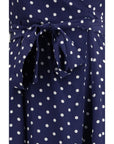 P.A.R.O.S.H. Polka Dot Halter Neck MIDI Dress - Blue