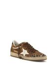 Golden Goose Ballstar Leopard Accent Leather Sneakers