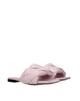 Bottega Veneta Pastel Lilac Leather Flat Sandals