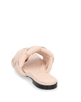 Bottega Veneta Pastel Pink Leather Flat Sandals