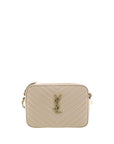 Saint Laurent Lou Quilted Camera Shoulder Bag - Light Beige