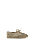 Miu Miu Leather & Mesh Boat Shoes