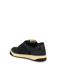 Gucci Velvet GG Crystal Screener Leather Sneakers