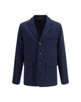 Gucci Blue Longline Single-Breasted Blazer